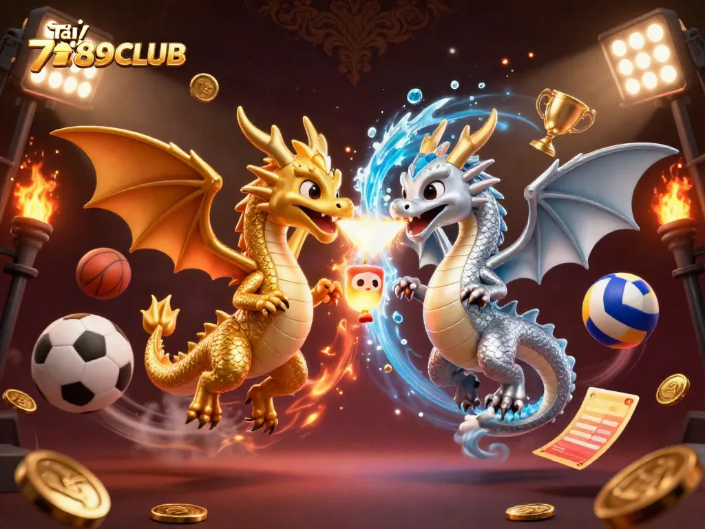 Experience thrilling gameplay and sports excitement at Tải 789CLUB with dynamic dragons and gaming elements.