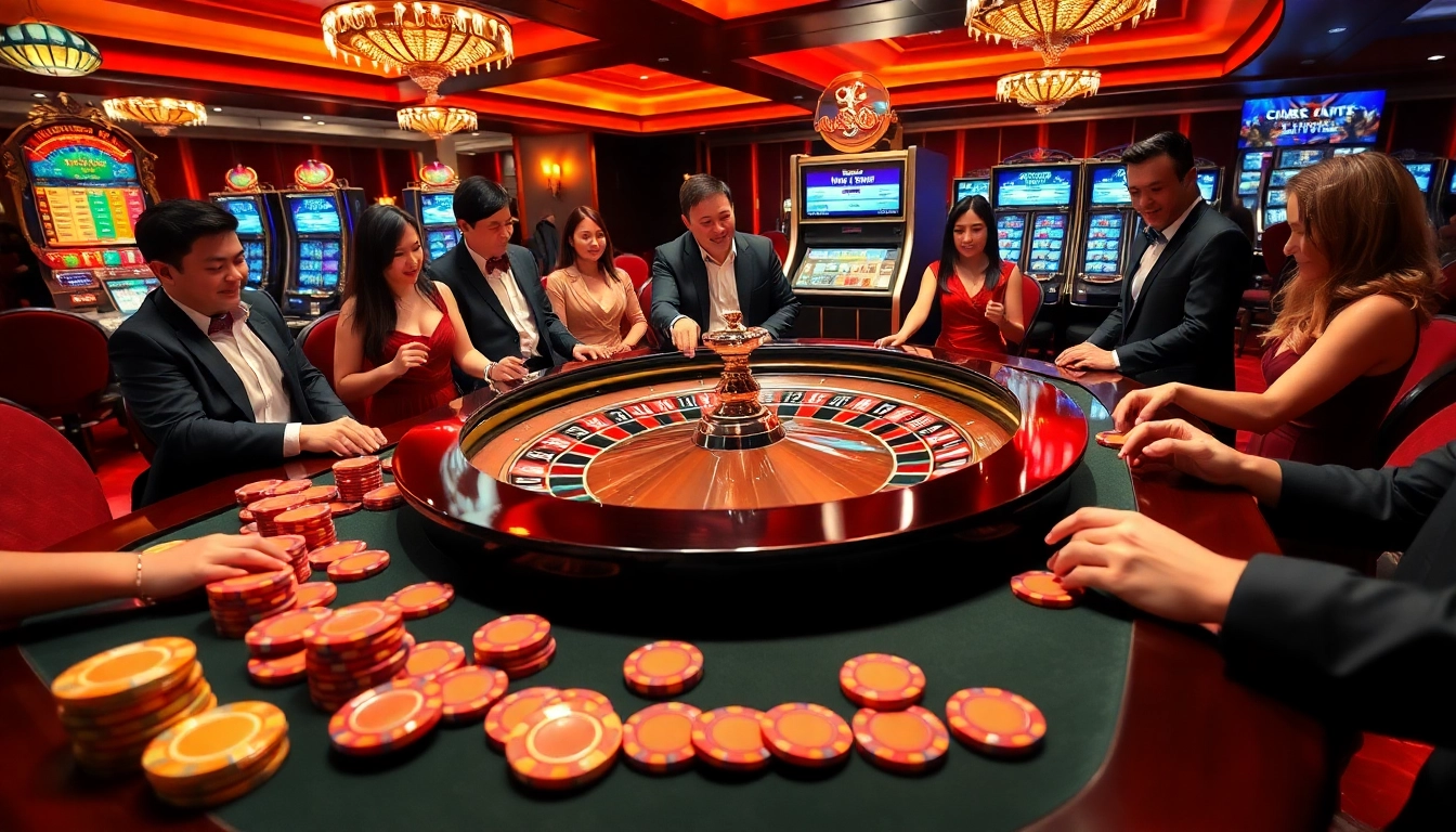 Experience the thrill of winning at the roulette table in a luxurious setup at https://gg88.black/ with vibrant ambiance.