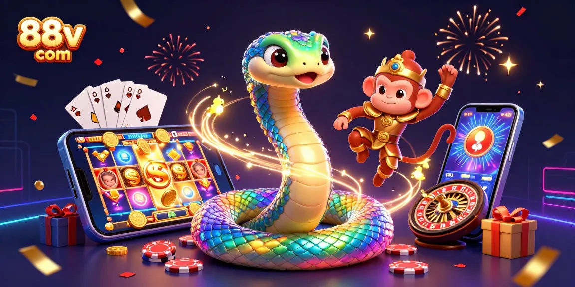 Experience the excitement of 88vv com with vibrant casino elements and enchanting characters.