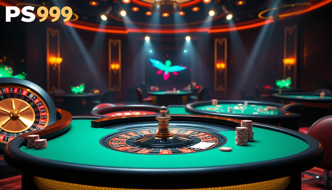 Experience excitement at Nhà cái PS99 with vibrant casino tables and thrilling gameplay.