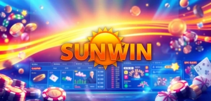 SUN WIN online gambling platform interface showcasing vibrant games and a user-friendly layout.