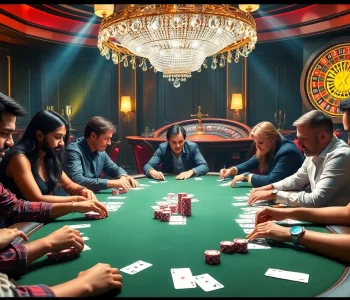 Join the poker action at https://13win00.com/ with vibrant gameplay surrounded by rich casino decor.