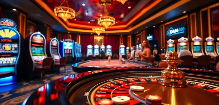Experience the thrill of winning at DA88 with vibrant casino tables and lively games.