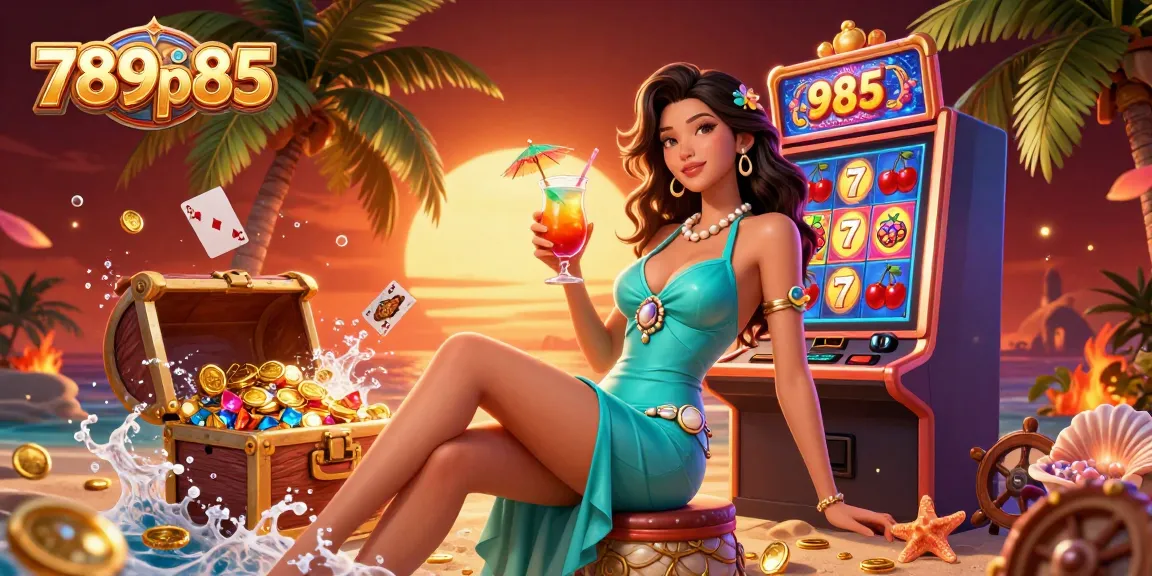 Experience thrilling slots at 789p85 with a vibrant beach casino atmosphere and exciting game elements.