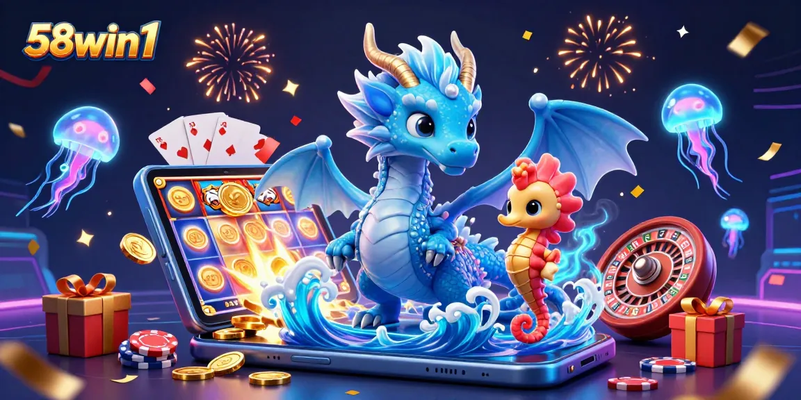 Engage with 58win1 to spin colorful slot games and win glittering prizes in this vibrant digital casino scene.