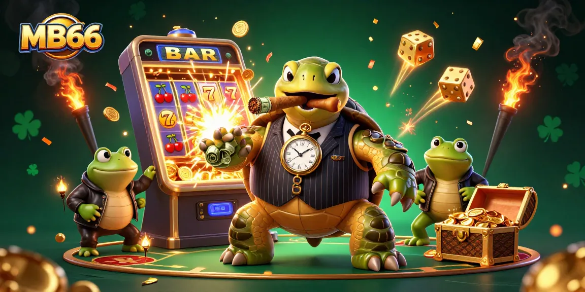 Experience excitement at MB66 with vibrant casino-themed 3D art and engaging characters.