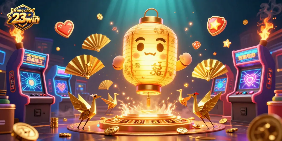 Experience thrilling gameplay on trang chủ 23win featuring colorful arcade machines and golden casino spirits.